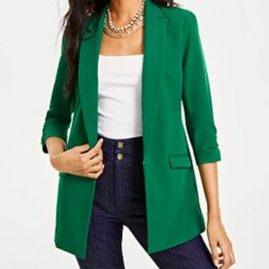 Classic Green Women’s Blazer - Timeless Tailored Jacket